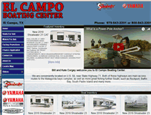 Tablet Screenshot of elcampoboating.com